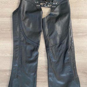 Just Leather Motorcycle Chaps Medium USA Made San Jose CA